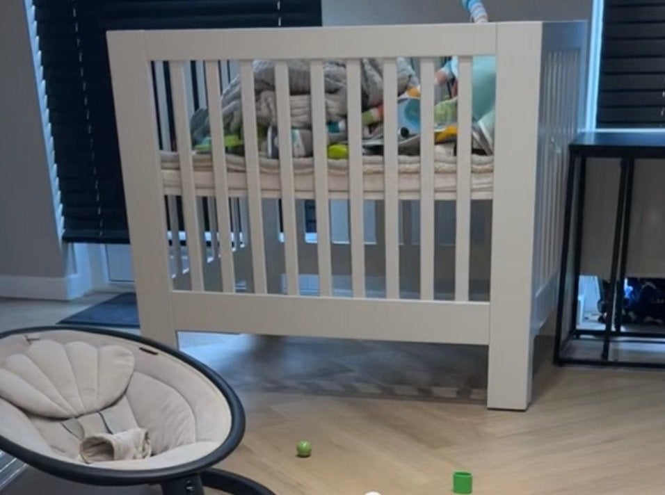 Kidsmill mat wit  baby box, Ophalen, Zo goed als nieuw, Vierkant, In hoogte verstelbaar