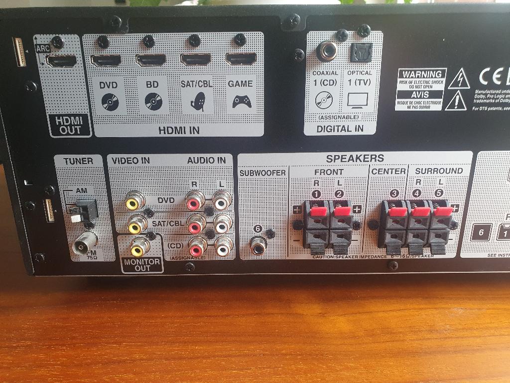 Onkyo Receiver + Jamo Actieve Subwoofer, Ophalen, Zo goed als nieuw, 120 watt of meer, Onkyo