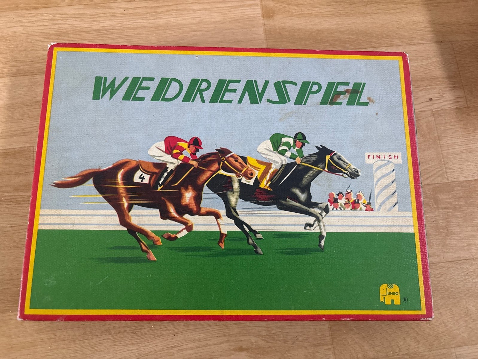 Wedrenspel - Klassiek paardenrace bordspel, Drie of vier spelers, Ophalen of Verzenden, Gebruikt
