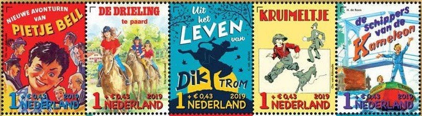 Nederland NVPH nr 3786/90 postfris Kinderpostzegels 2019, Postzegels en Munten, Postzegels | Nederland, Ophalen of Verzenden, Na 1940