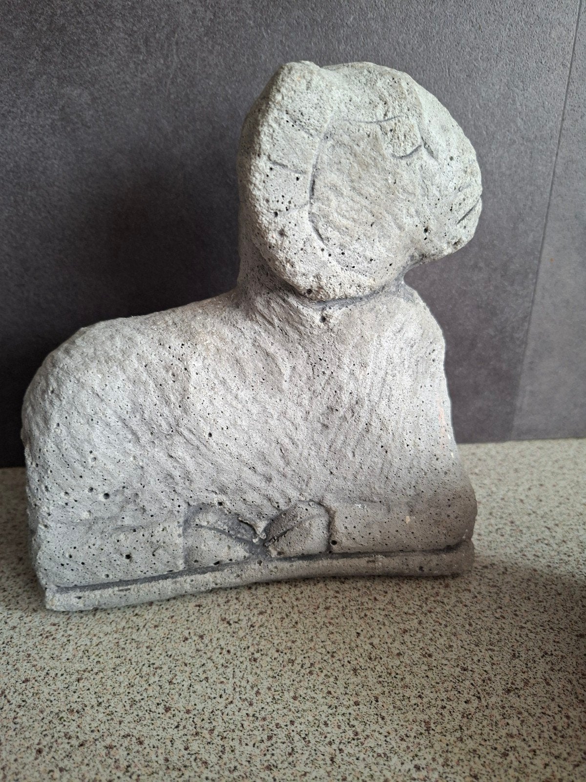 Betonnen ram beeld, Minder dan 20 cm, Handgemaakt, Ophalen of Verzenden, Zoogdier