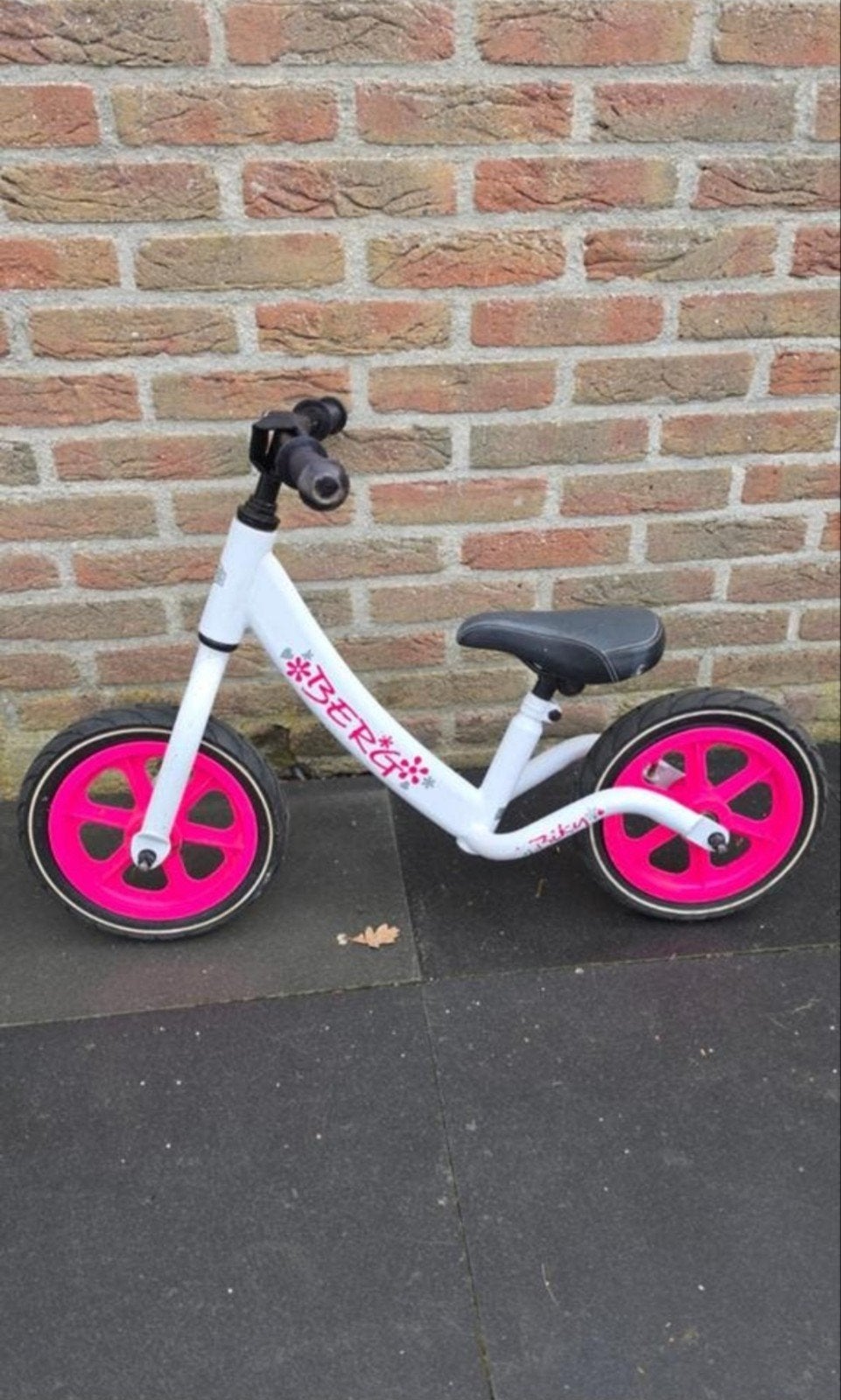BERG Biky loopfiets - Wit/Roze, Ophalen, Gebruikt, Loopfiets
