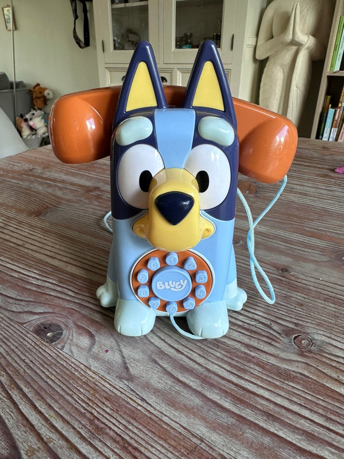 Bluey telefoon, Verzamelen, Ophalen of Verzenden, Overige figuren, Zo goed als nieuw, Beeldje of Figuurtje