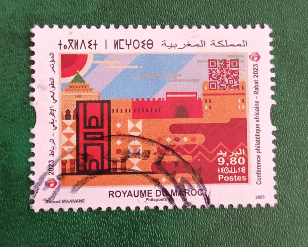 Marokko 2023 pz african philately conf. Rabat, Verzenden, Marokko, Gestempeld