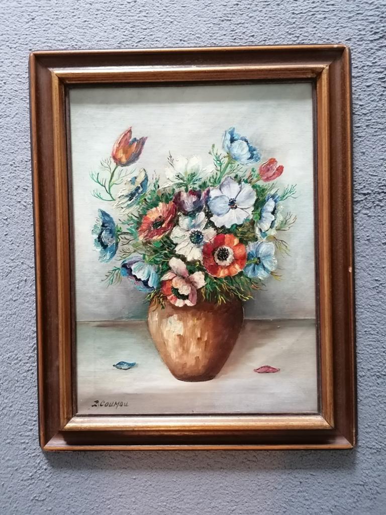 Schilderij olieverf van Coumou, Antiek en Kunst, Kunst | Schilderijen | Klassiek, Ophalen of Verzenden