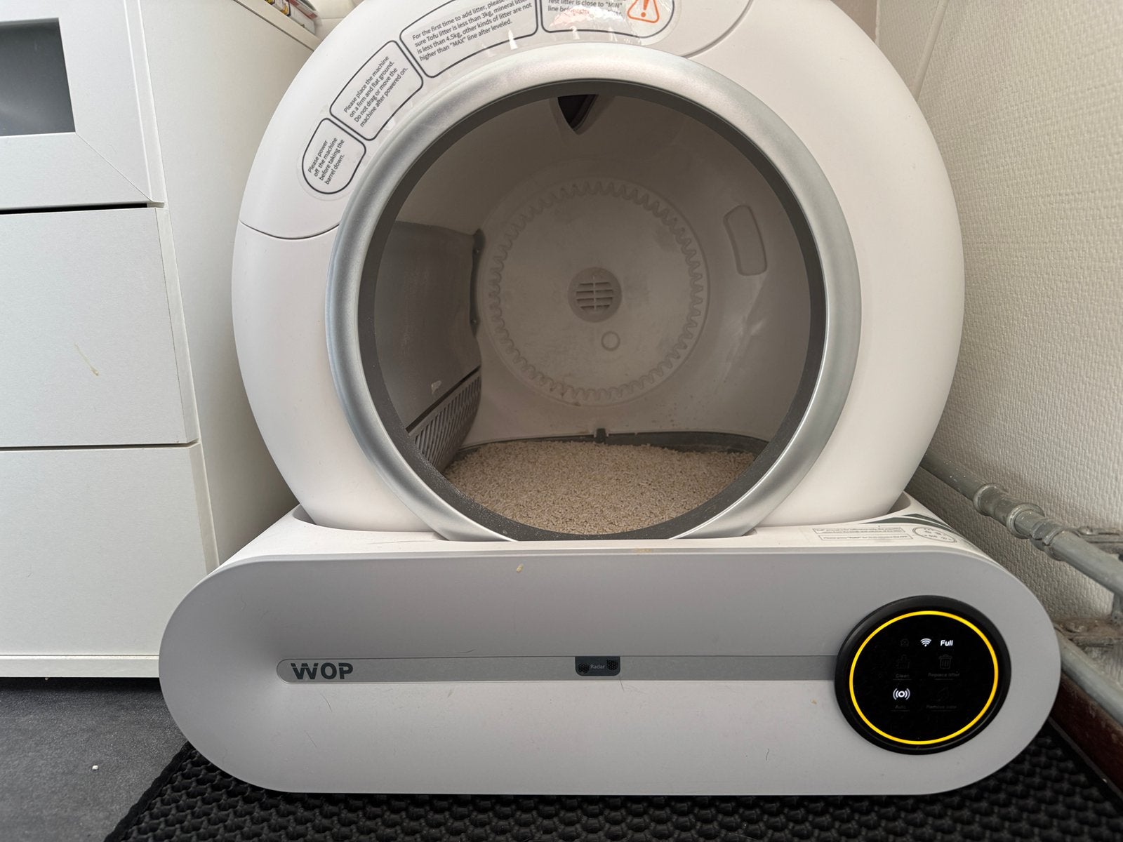 WOP Automatische kattenbak, Ophalen, Zelfreinigend, Gebruikt, Open