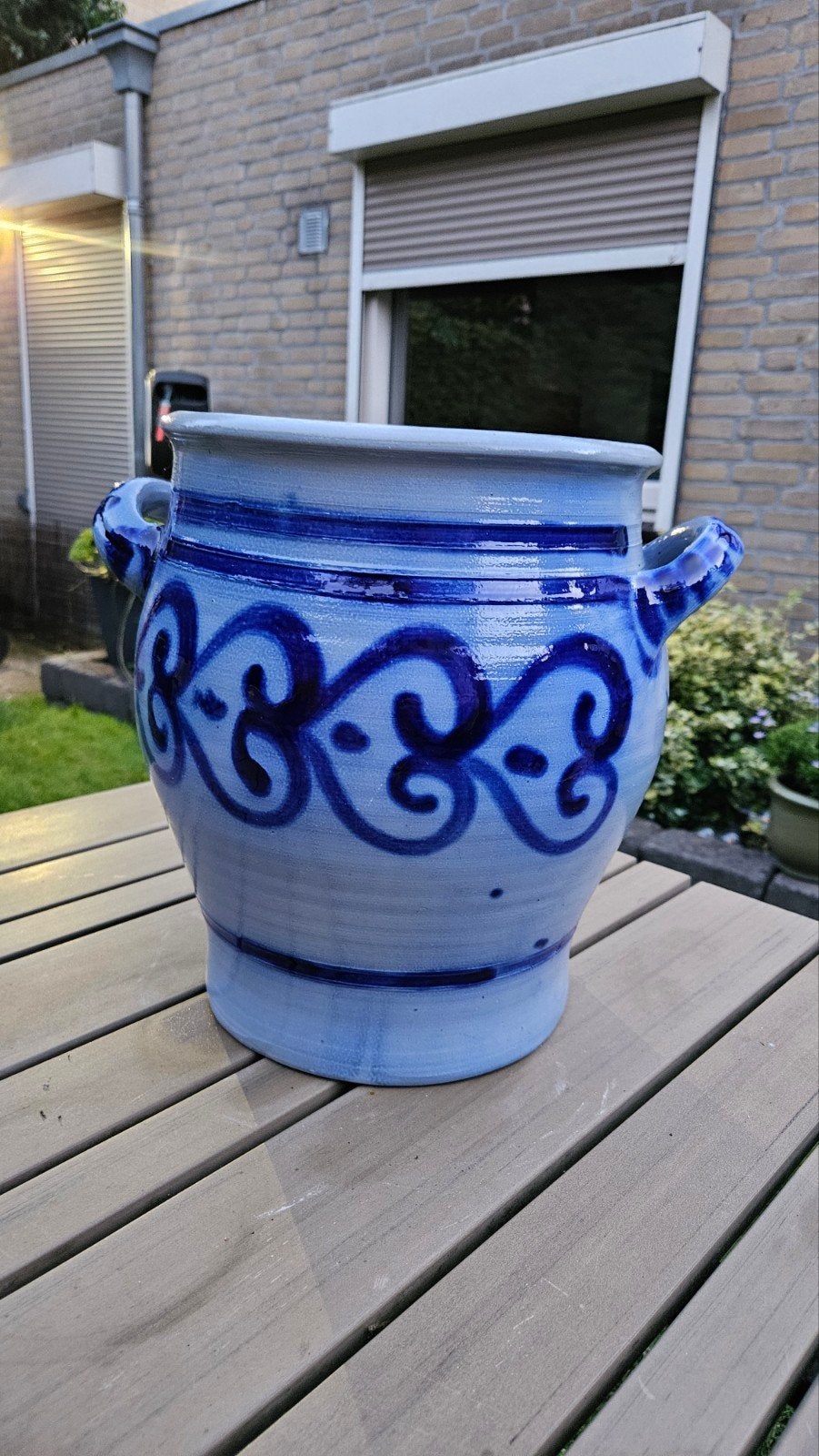Grote sierpot ' Keulse pot', Tuin en Terras, Bloempotten, Ophalen, Rond, Aardewerk, Minder dan 40 cm