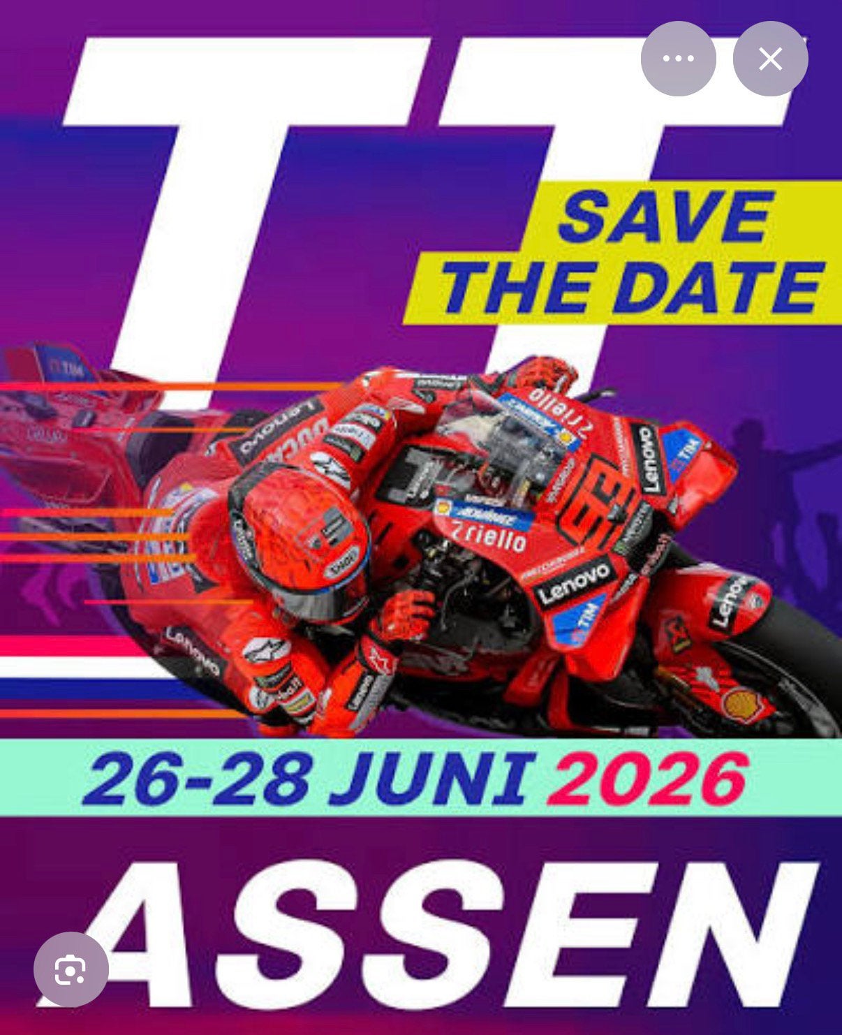 Ticket TT Assen 28 juni Strubben, Eén persoon, Juni