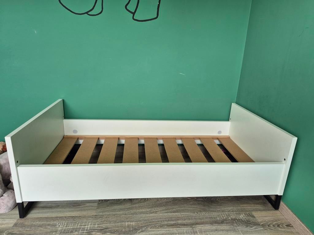 Meegroeibed ledikant en peuterbed in 1 70x140  twf torino, Ophalen, Zo goed als nieuw, Ledikant