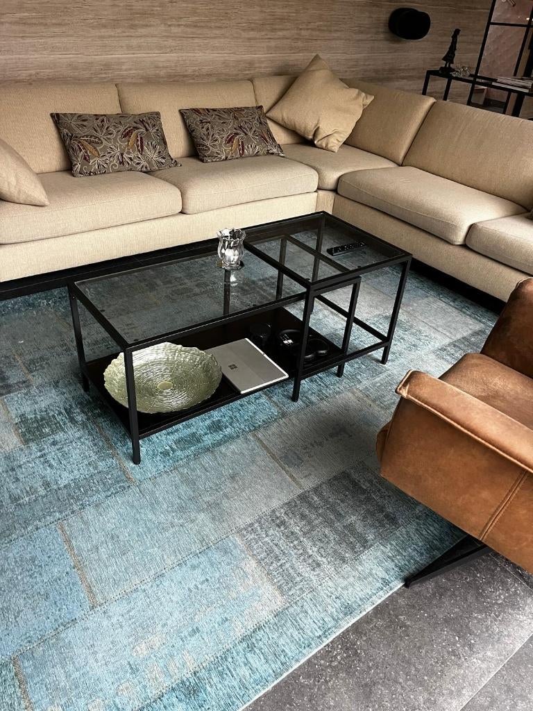 luxe vloerkleed 300x200cm, Ophalen, Blauw, 200 cm of meer, Zo goed als nieuw