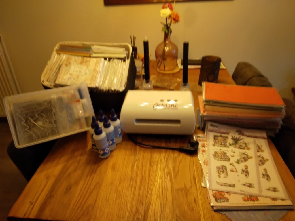 Hobby set voor kaarten maken helemaal compleet, Geschikt voor karton, Overige thema's, Meerkleurig, Ophalen of Verzenden
