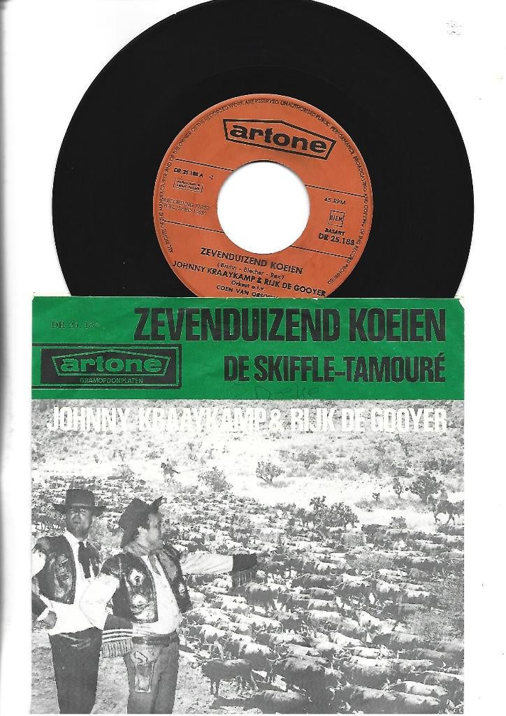 JOHNNY KRAAYKAMP & RIJK DE GOOYER SINGLE 7", Cd's en Dvd's, Vinyl Singles, 7 inch, Single, Ophalen of Verzenden, Zo goed als nieuw