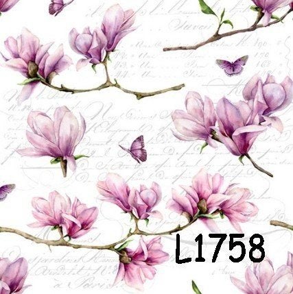 Servetten decoupage/bullet journal - magnolia L1758, Verzenden, Nieuw