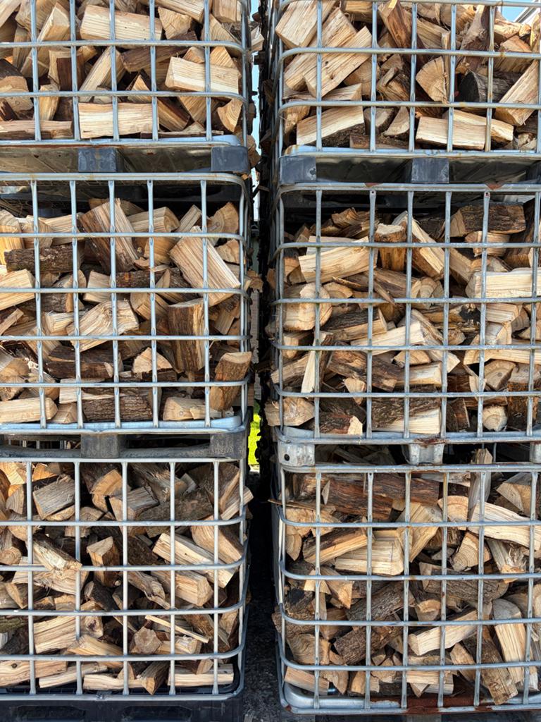 Eiken openhaardhout kachelhout, Tuin en Terras, Haardhout, 3 tot 6 m³, Ophalen of Verzenden, Eikenhout, Blokken