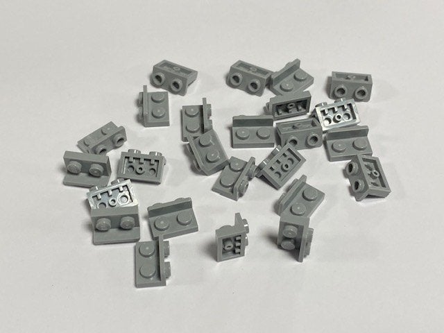 Partij 25x lego omgekeerde hoekplaat 1x2 -1x2 diverse kleur, Overige thema's, Lego, Nieuw, Ophalen of Verzenden