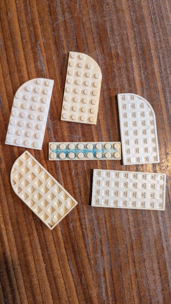 Oude Lego platen (50 jaar oud), Ophalen of Verzenden, Gebruikt, Losse stenen, Lego
