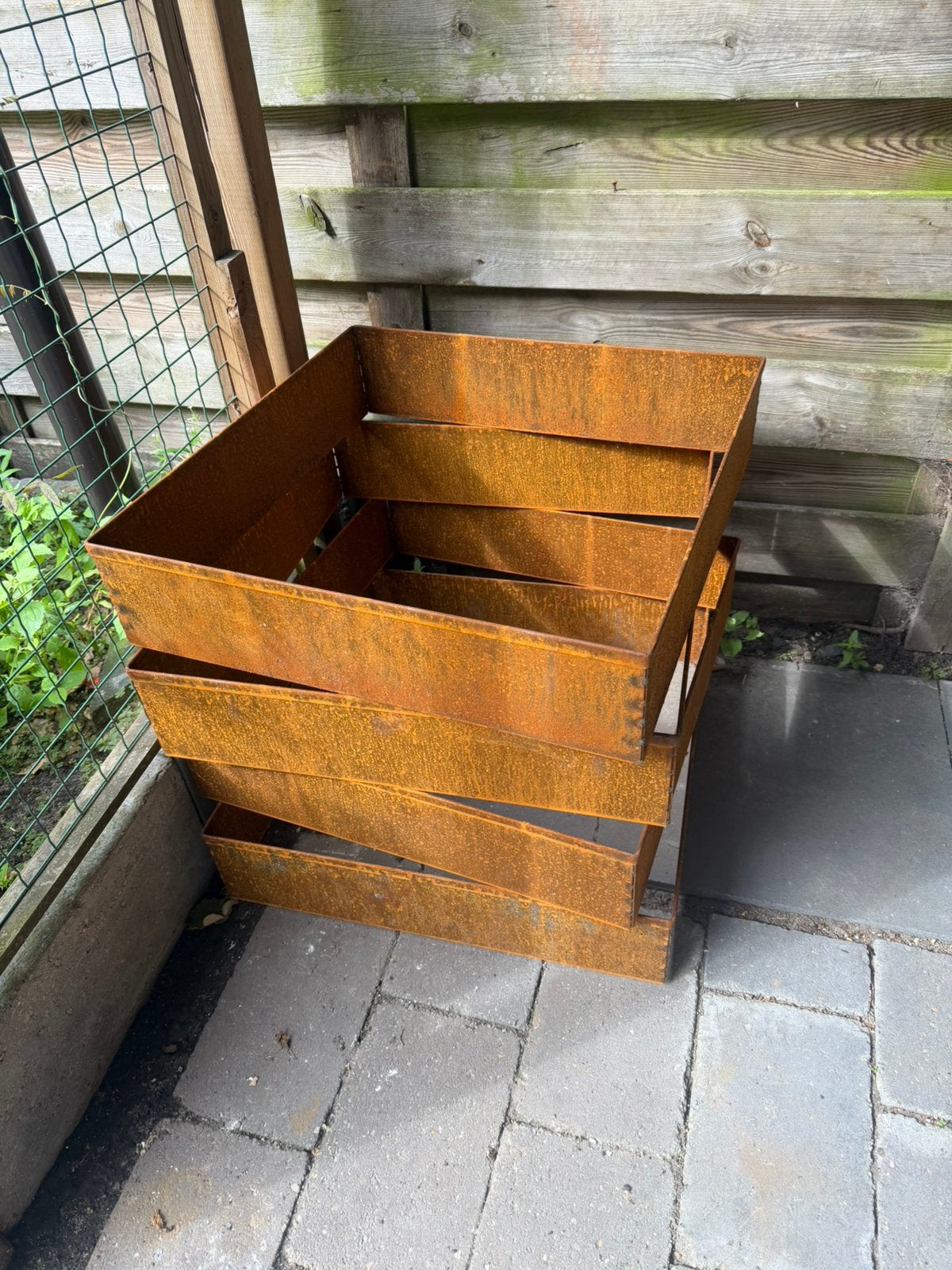Cortenstalen randen, Ophalen, Zo goed als nieuw, Overige materialen, Minder dan 25 cm
