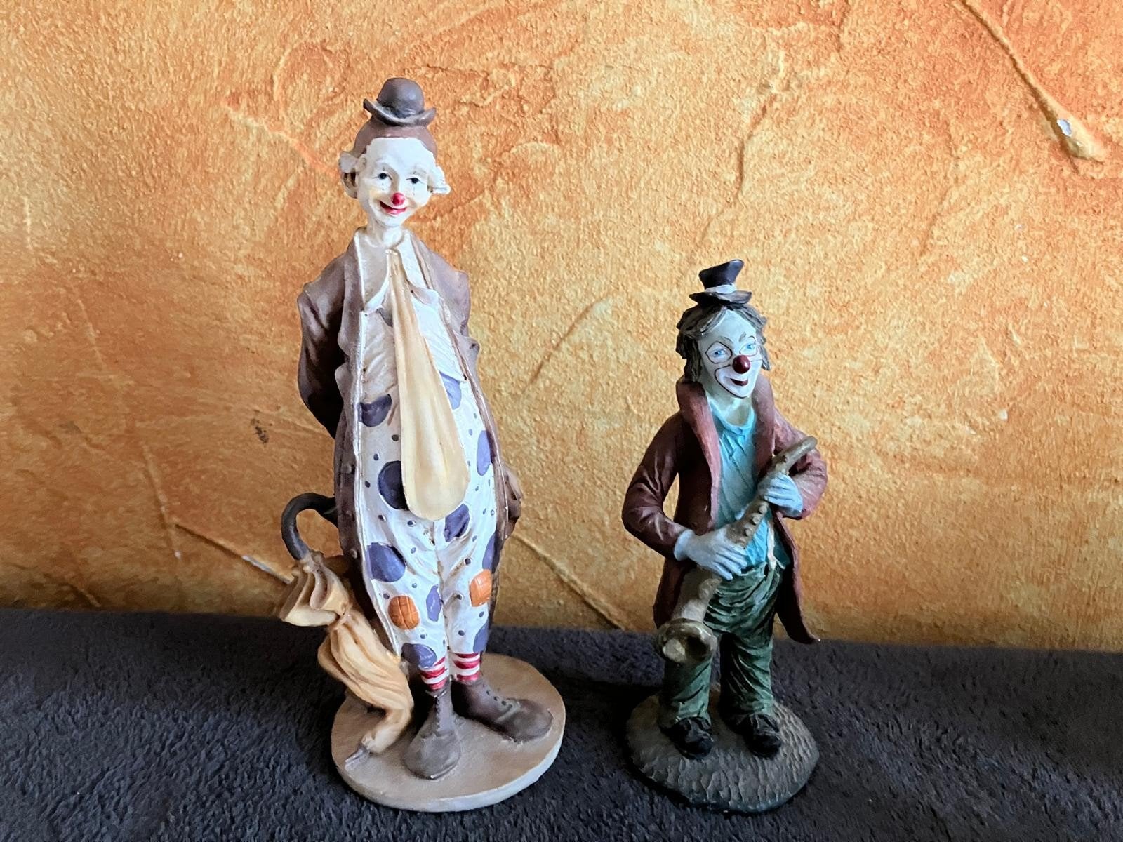 2 clown beeldjes, Verzamelen, Ophalen, Zo goed als nieuw