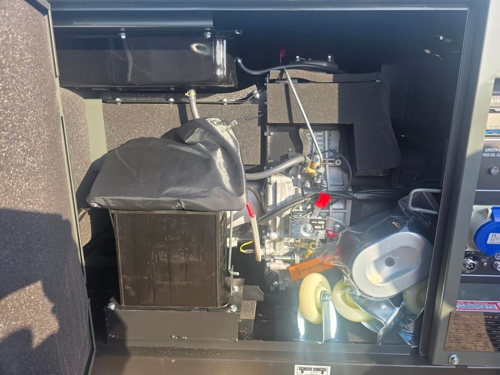 Aggegraat/ generator 12kw nieuw, Benzine, Nieuw, Ophalen of Verzenden, Geluidgedempt
