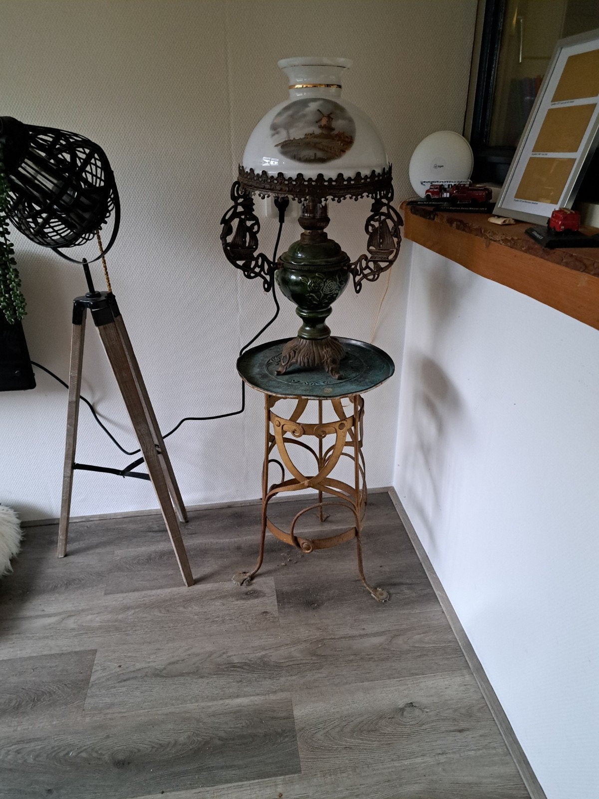 Oude lamp, Antiek en Kunst, Antiek | Lampen, Ophalen