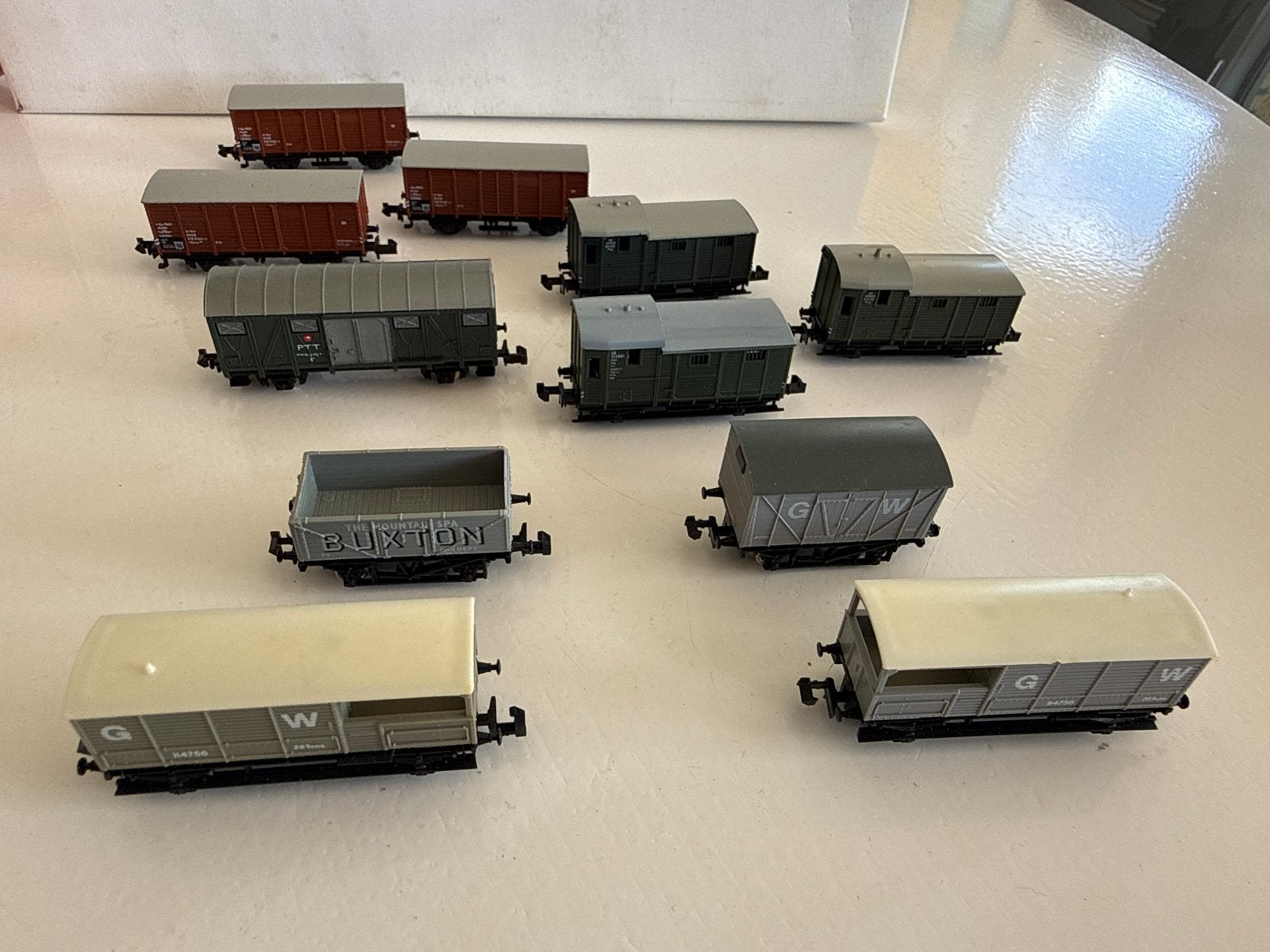 N-spoor en Minitrix Wagons - Diverse Modellen, Gebruikt, Gelijkstroom, Trix, Wagon
