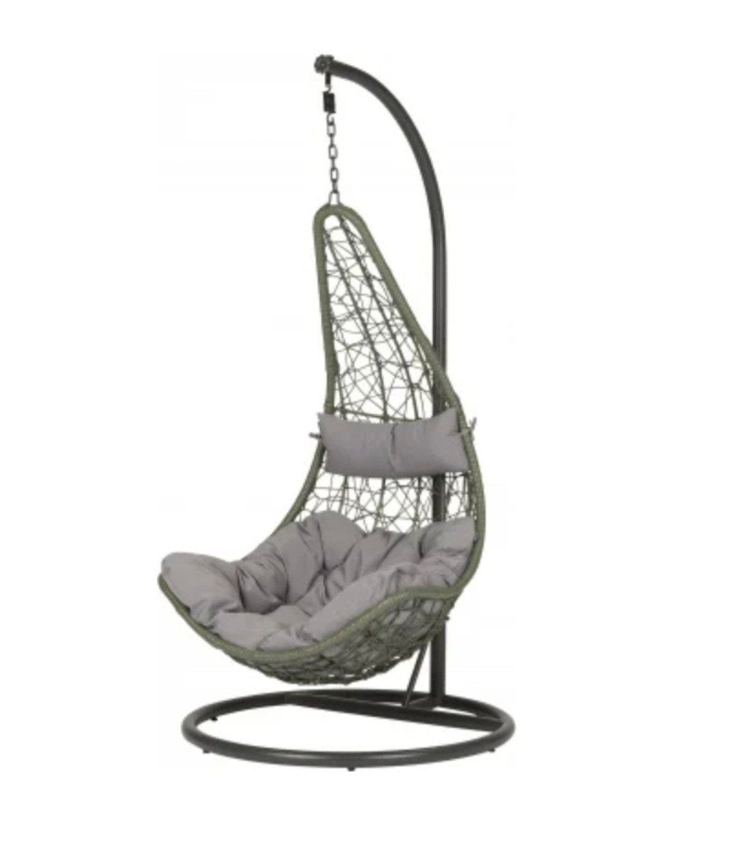 Comfortabele hangstoel met kussens, Ophalen, Zo goed als nieuw, Wicker