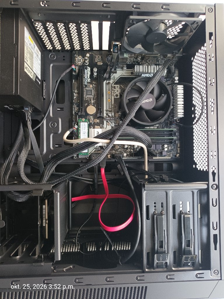 Asrock AB350M Pro4 met Ryzen 3 2200G  3.4 GHz, Ophalen, ASrock, Zo goed als nieuw, Gaming