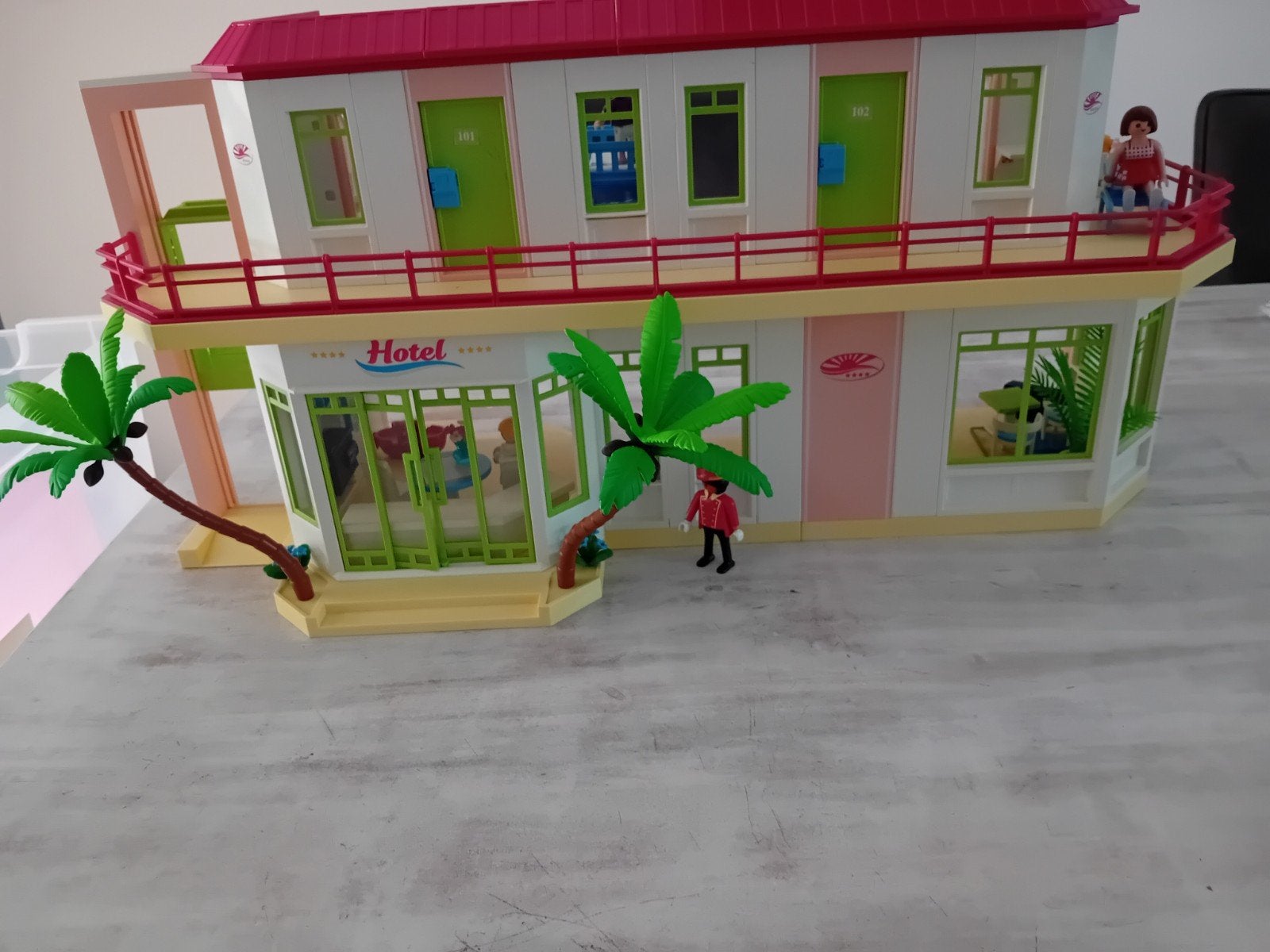 Playmobil Familie Hotel, Kinderen en Baby's, Speelgoed | Playmobil, Ophalen, Gebruikt, Gebouw, Complete set