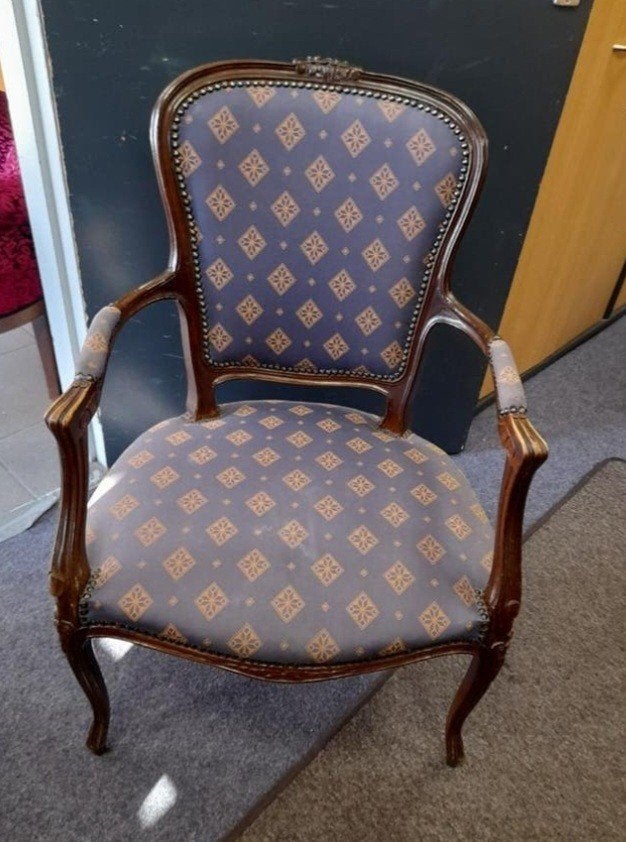 Mooie noten dames fauteuile, Huis en Inrichting, Fauteuils, Ophalen of Verzenden