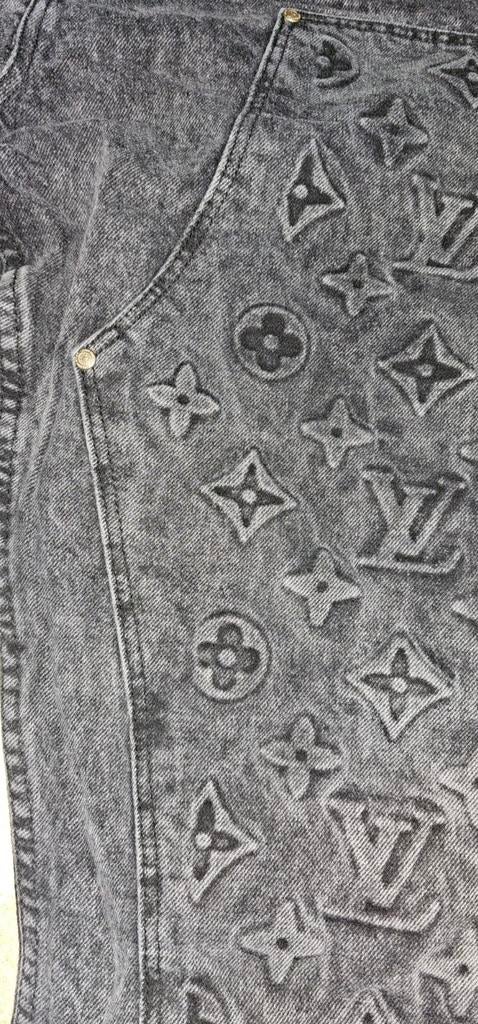 Grijze louis vuitton monogram jeans, Kleding | Heren, Ophalen of Verzenden