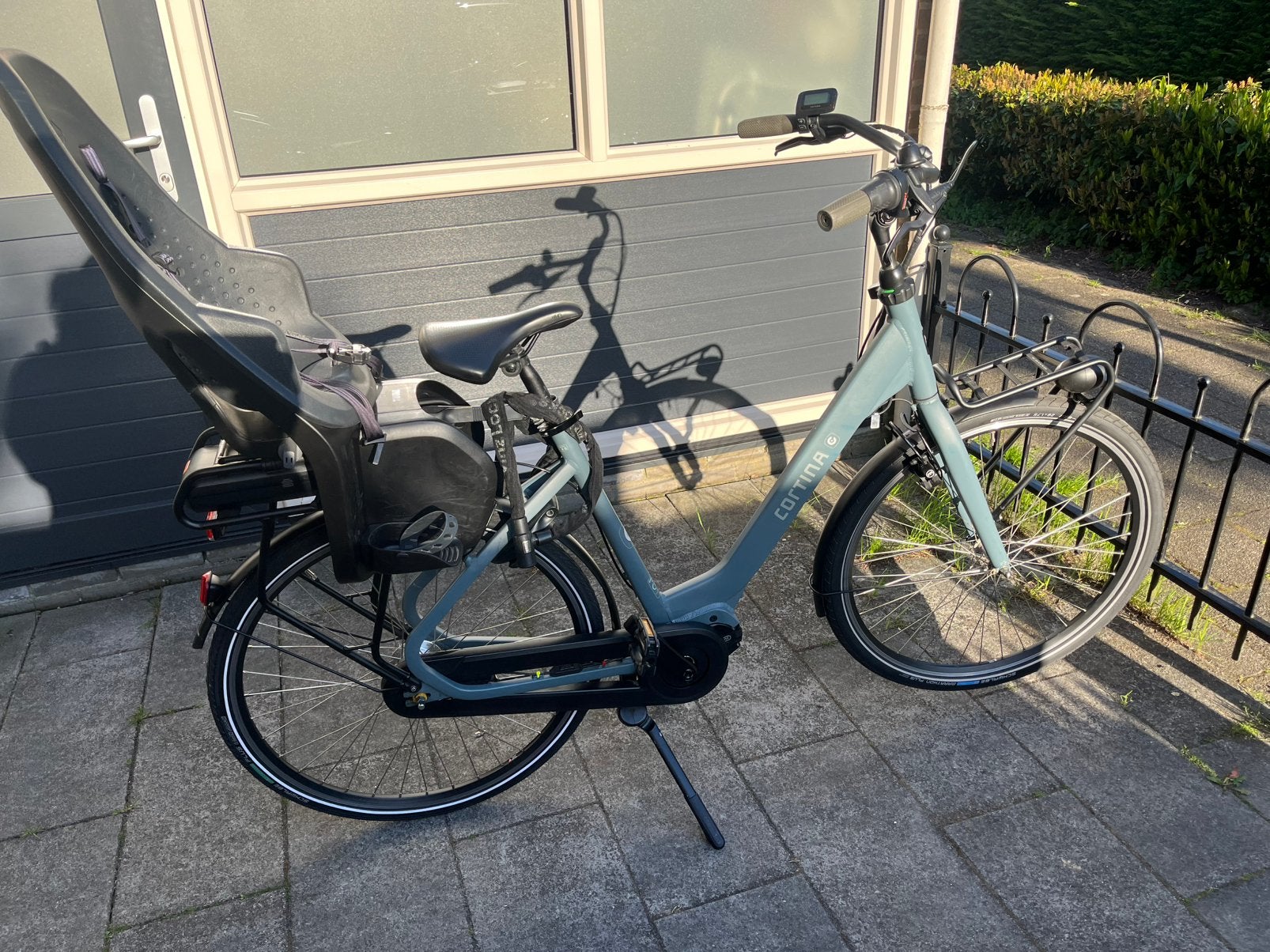 Cortina mamafiets, Fietsen en Brommers, Fietsen | Dames | Moederfietsen, 2 zitjes, 56 cm of meer, Zo goed als nieuw, Ophalen