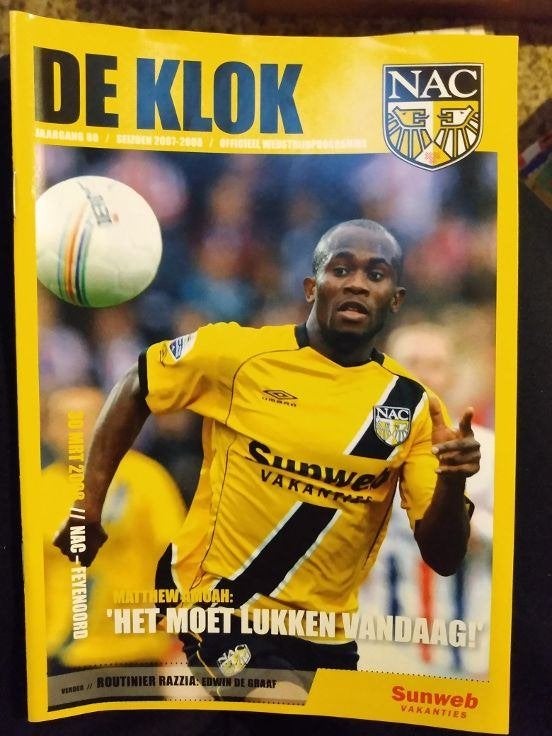 Programmaboekje NAC Breda - Feyenoord 2007-2008, Ophalen of Verzenden, Nieuw, Feyenoord, Boek of Tijdschrift