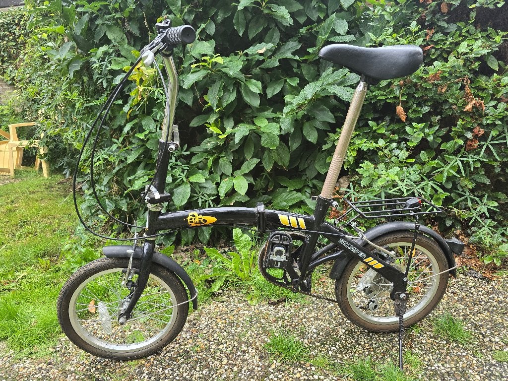 Vouwfiets Scamper B2R met 6 shimano versnellingen, Fietsen en Brommers, Velgrem, 14 tot 16 inch, Versnellingen, Zo goed als nieuw