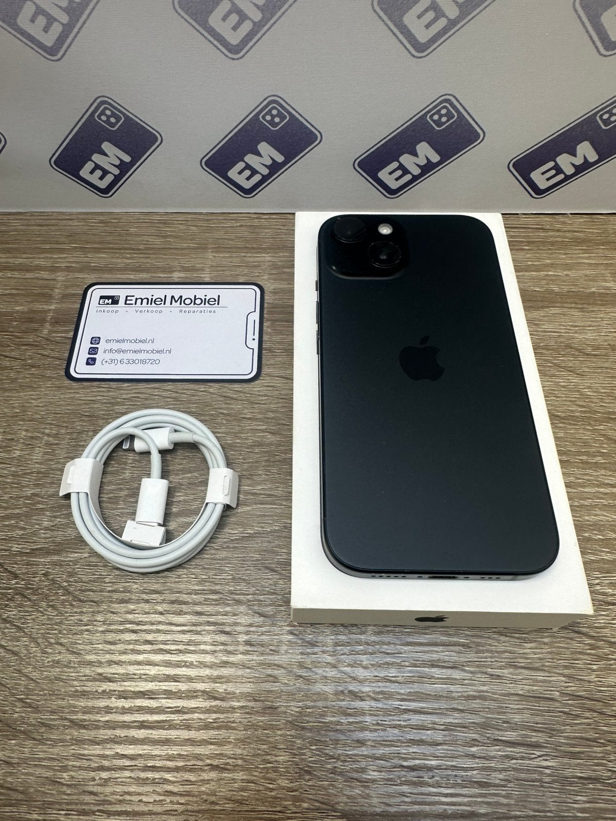 iPhone 15 - 128GB / batterij 100% / garantie, IPhone 15, Zwart, Ophalen of Verzenden, Zonder simlock