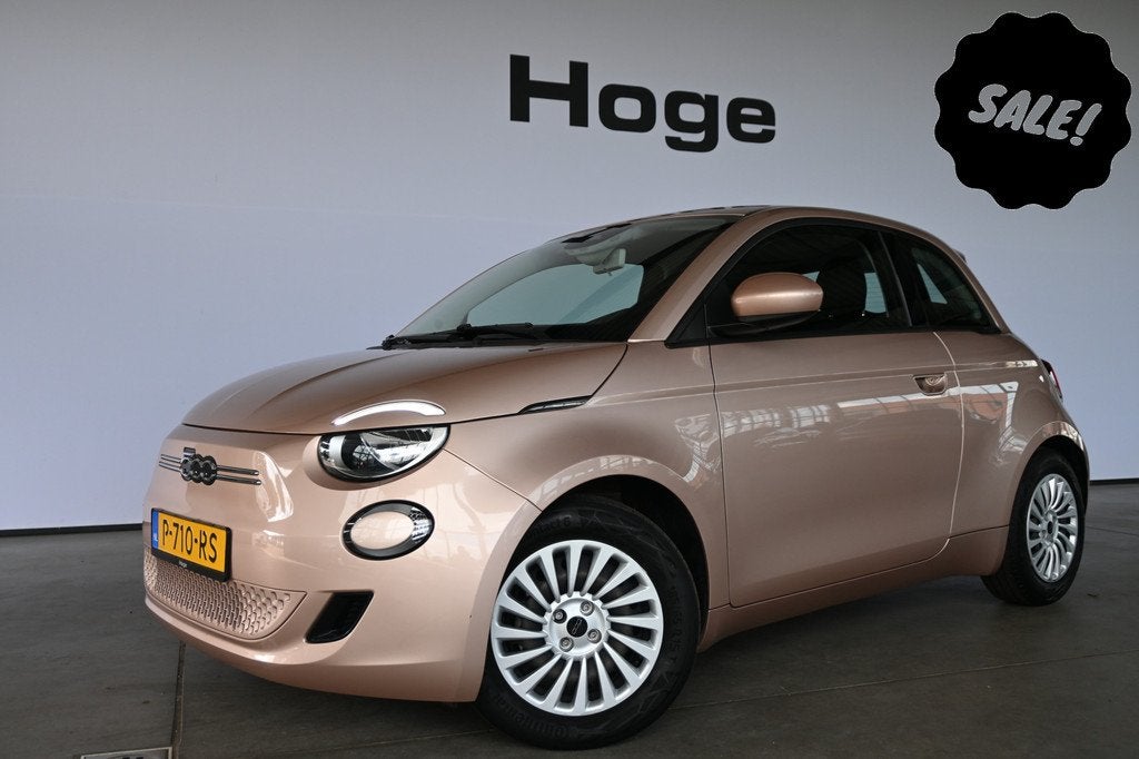 Fiat 500E 24 kWh Automaat Clima LED Cruise Control Goed Onde, Auto's, Fiat, Stof, Gebruikt, 95 pk, Met garantie (alle)