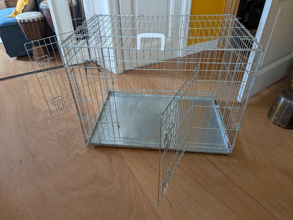 bench RVS.. 90x62x66 (LxBxH), Ophalen, Zo goed als nieuw