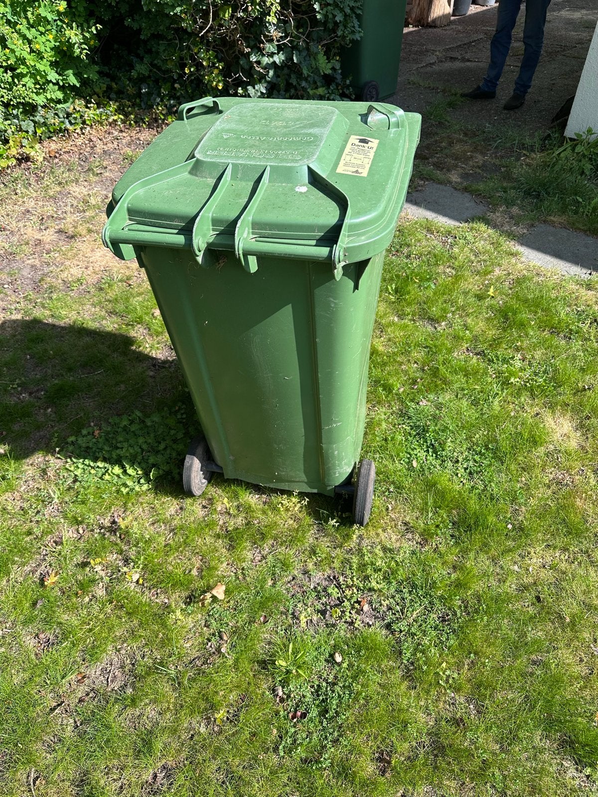 Groene kliko bak/afvalcontainer - Schoon en werkend, Kunststof, 40 liter of meer, Ophalen of Verzenden, Zo goed als nieuw