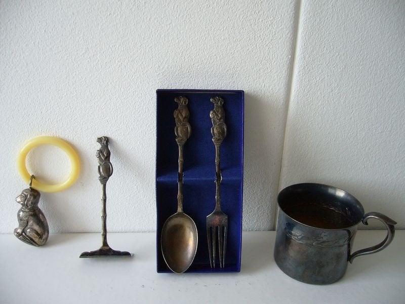 Reed & Barton baby mug uit de jaren 60, Ophalen of Verzenden
