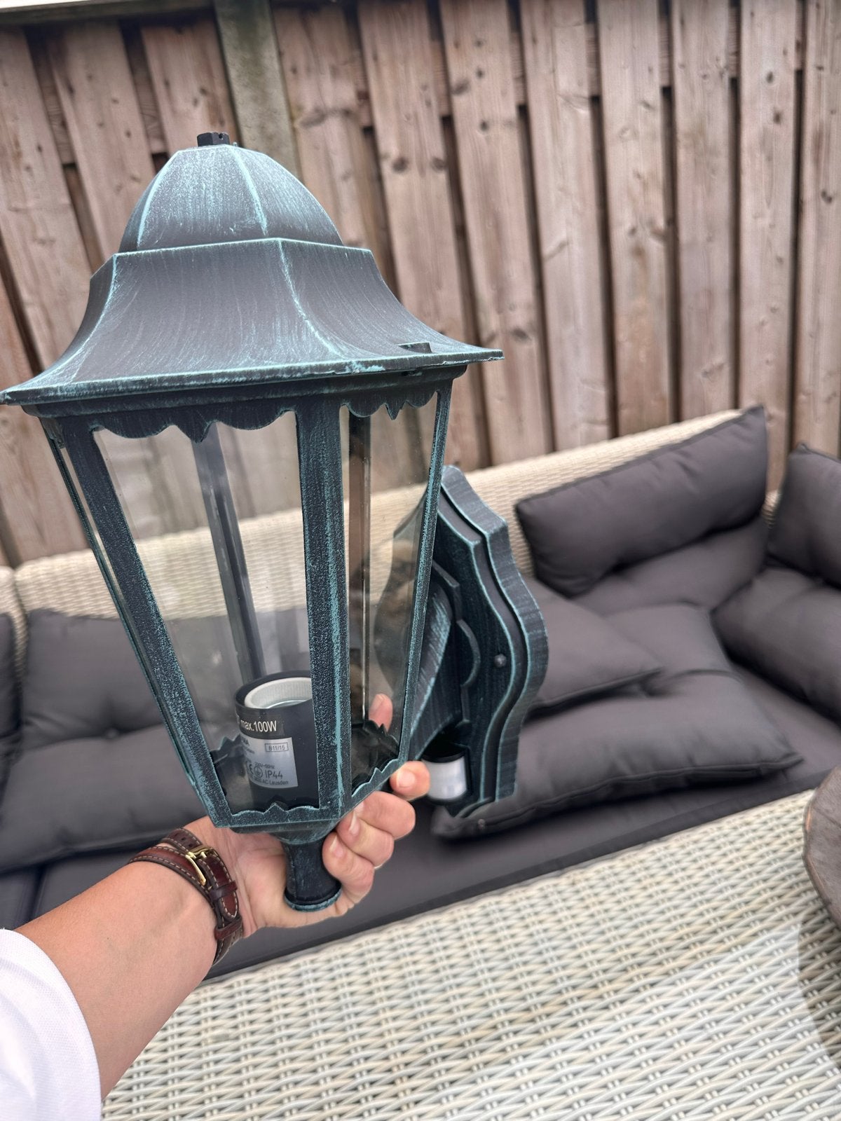 GAMMA Buitenlamp Ontario met bewegingssensor, Ophalen, Bewegingssensor, Minder dan 50 watt, Wandlamp