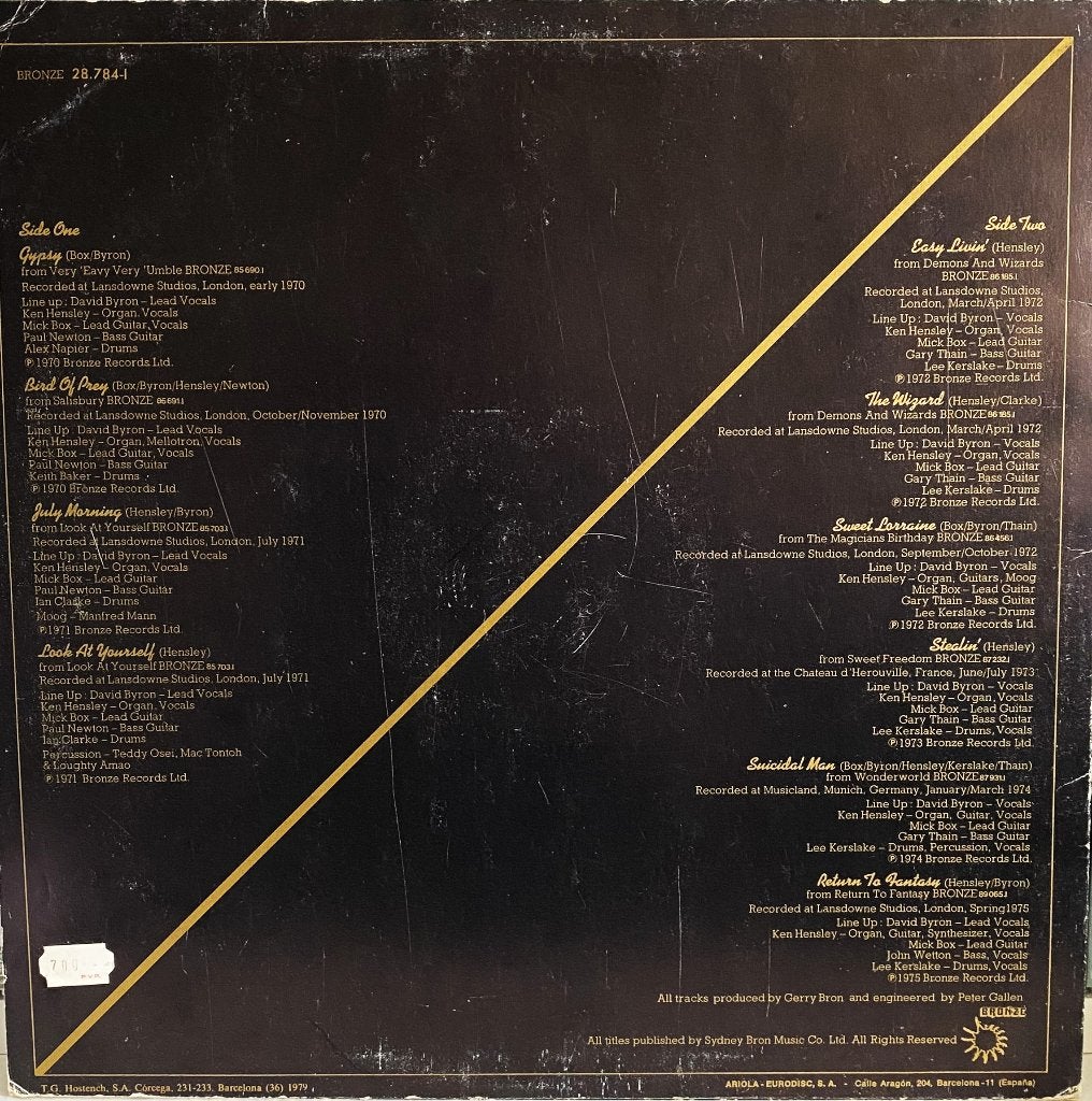 Uriah Heep - The Best Of Uriah Heep @1975, LP, Gebruikt, Hard Rock, Ophalen of Verzenden