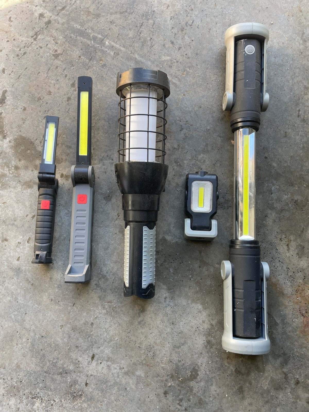 Diverse LED Werk- en Zaklampen Set, O, Verzenden, Geen, Accu