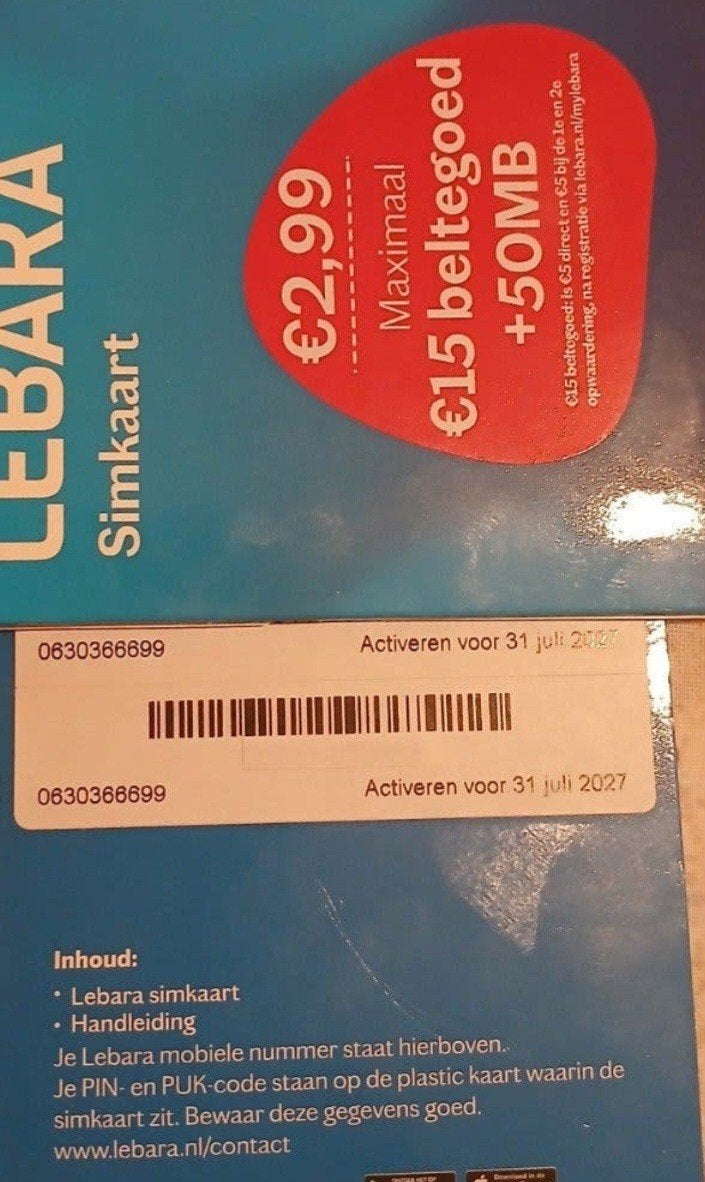 MOOI NUMMER 0630366699, Telecommunicatie, Prepaidkaarten en Simkaarten, Ophalen of Verzenden, Nieuw, KPN, Simkaart