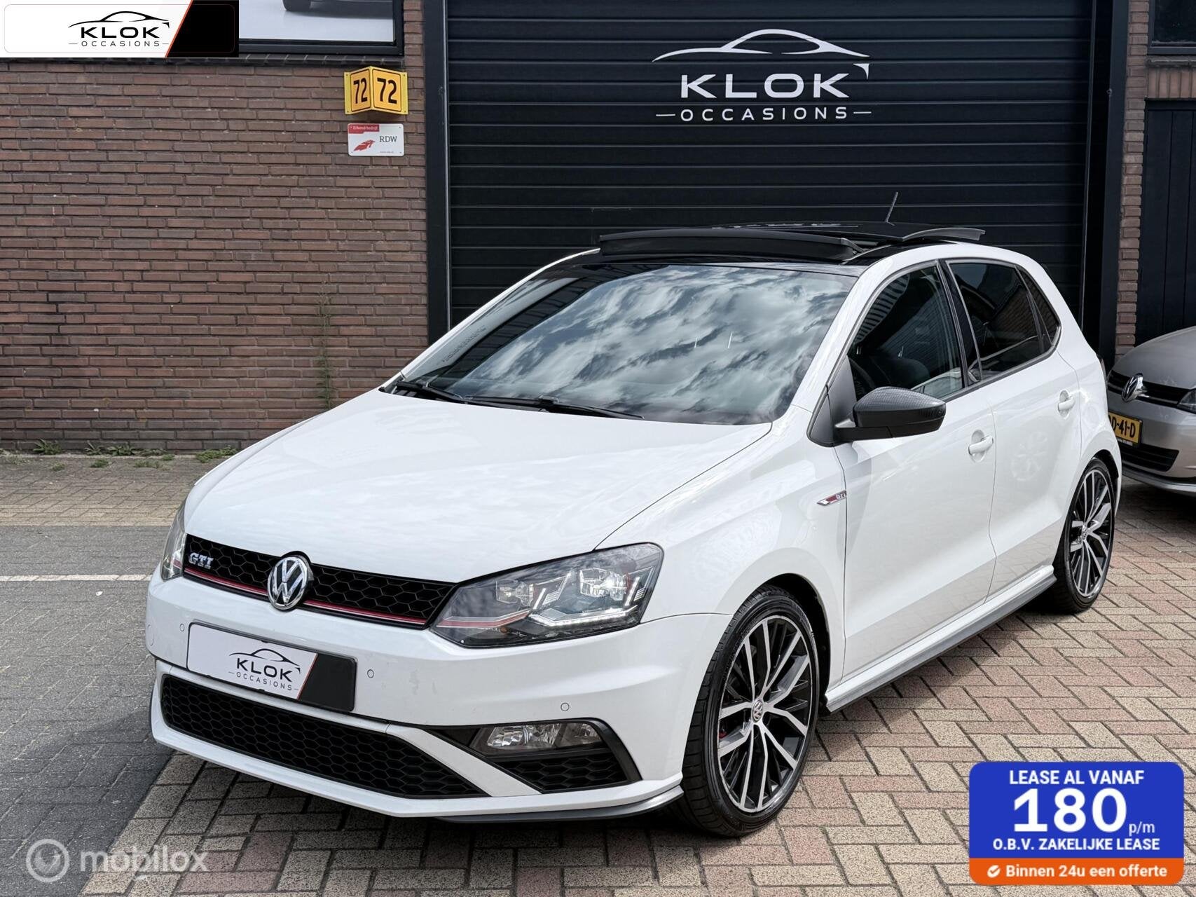 Volkswagen Polo 1.8 TSI GTI Pano Clima Cruise LED CarPlay, Voorwielaandrijving, Automatische klimaatregeling, Euro 6, Wit