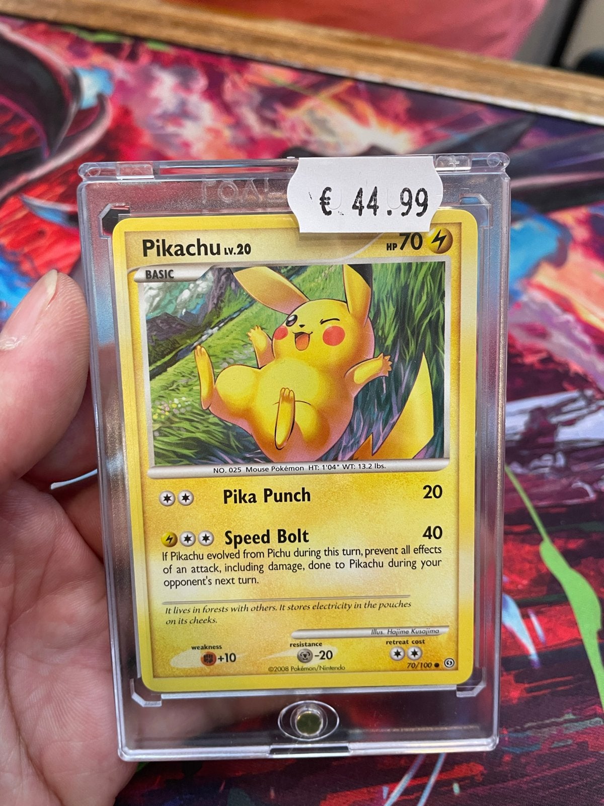 Pikachu LV.20 , # 70 Stormfront 2008 Pokémon Kaart, Ophalen of Verzenden, Zo goed als nieuw, Losse kaart