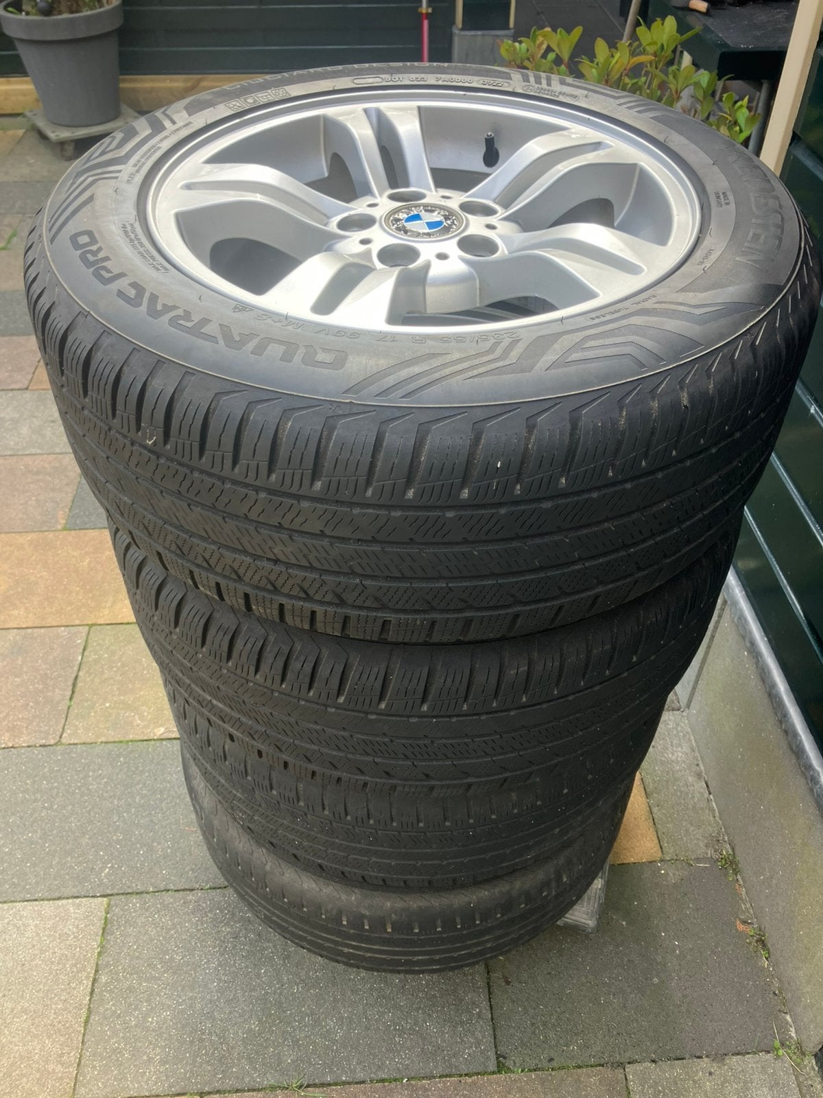 BMW velgen met banden, Gebruikt, 17 inch, Ophalen of Verzenden, 235 mm
