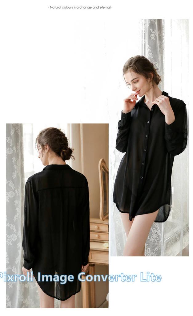 R64 zwart, wit en rode transparante lange bloes, maat 5XL., Ophalen of Verzenden, Nieuw, Maat 46/48 (XL) of groter, Zwart