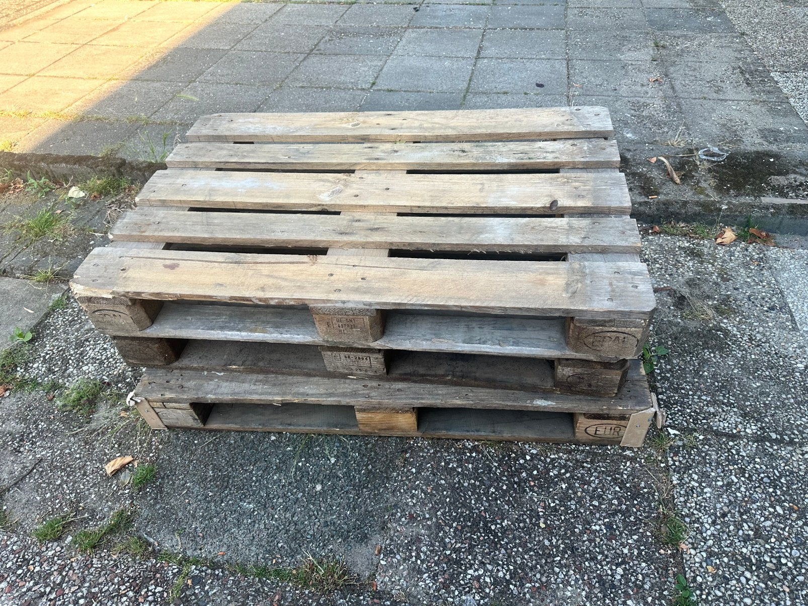 3x euro pallet GRATIS, Ophalen, Gebruikt