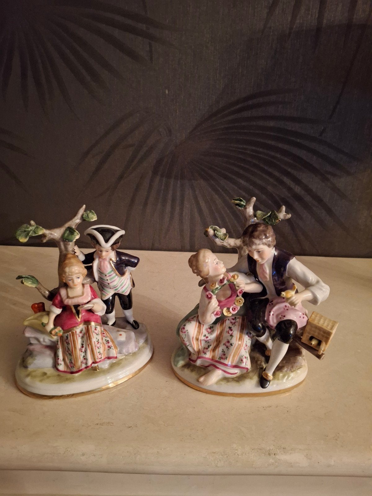 Prachtige Capodimonte Beeldjes - Romantische Scènes, Ophalen of Verzenden