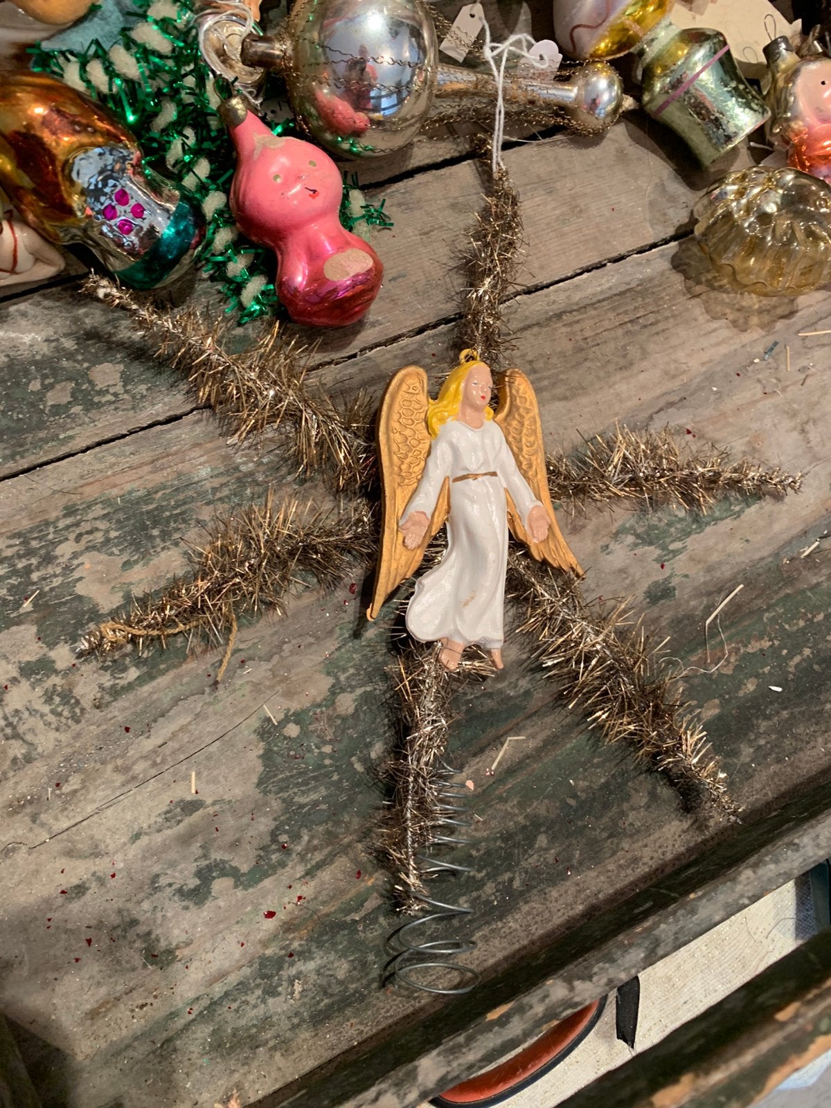 #kerst kerstboom tinsel piek, T, Ophalen of Verzenden, Zo goed als nieuw, N