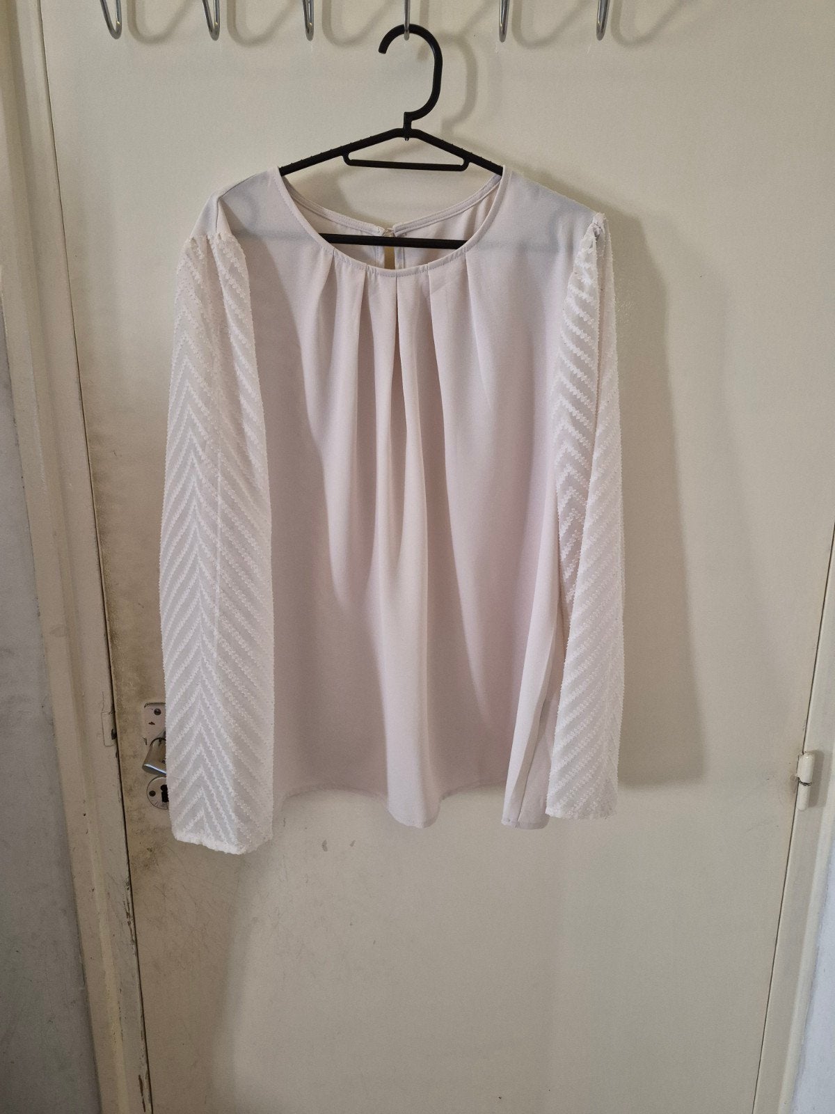 Shein Curve 1XL Blouse met lange mouwen, Beige, Maat 46/48 (XL) of groter, Ophalen of Verzenden, Zo goed als nieuw